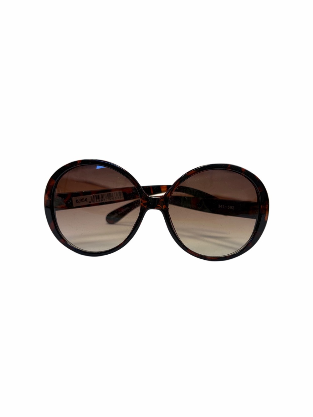Tortoiseshell Round Women’s Sunglasses - Brown Gradient Lenses